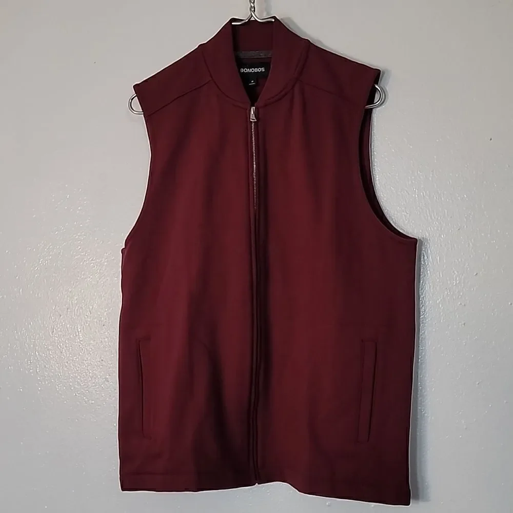 Bonobos Cotton Front Zip Vest - Picture 3 of 12